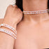 Pêche | Verre Sirène | Bracelet Wrap Lin Blanc